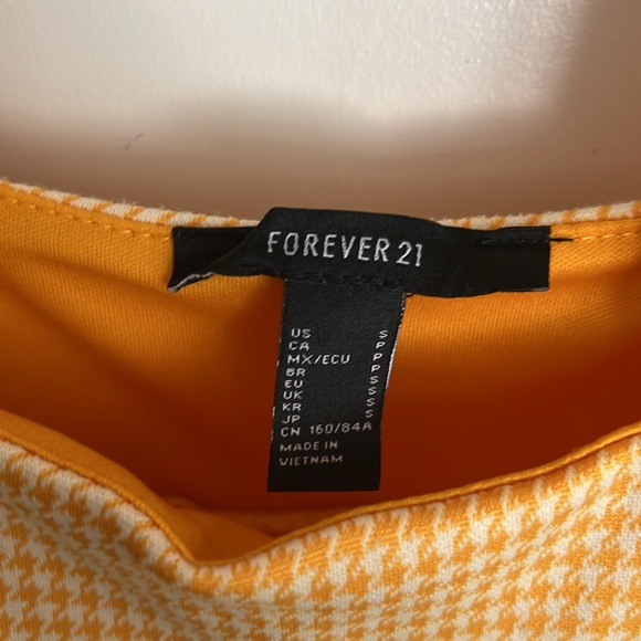 Forever 21 houndstooth pinafore dress Y2K - Picture 4 of 6